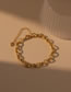 Fashion Gold Gold Plated Copper Openwork Circle Bracelet