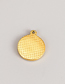 Fashion Rolled Edge - Pendant One Titanium Steel Gold Plated Crimping Diy Jewelry Accessories