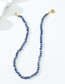 Fashion Blue Blue Beaded Head Beaded Necklace