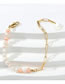 Fashion Gold Pure Copper Chain And Pearl Beaded Bracelet