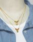 Fashion C Brass Diamond Owl Necklace