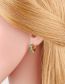 Fashion Mixed Color Geometric Diamond Round Earrings