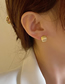 Fashion A Pair Of Silver Earrings Alloy Geometric C-shaped Stud Earrings