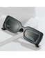 Fashion Powder Frame Gray Sheet Small Square Frame Sunglasses