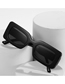 Fashion Leopard Frame Double Tea Tablets Small Square Frame Sunglasses