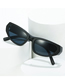 Fashion Black Frame Black Film Pc Cat Eye Wide Leg Sunglasses