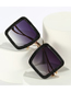 Fashion Tea Frame Double Tea Slices Pc Glitter Frame Sunglasses