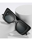 Fashion Double Gray Sheet With Flower Frame Large Square Frame Sunglasses