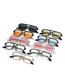 Fashion Gray Frame Powder Ac Double Bridge Square Sunglasses