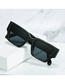Fashion Black Frame Gray Sheet (red Accessories) Pc Square Large Frame Sunglasses