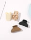 Fashion Frosted Light Coffee Resin Frosted Half-circle Gripper