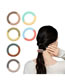 Fashion Frosted Powder Coffee Frosted Color Matching Telephone Wire Hair Ring