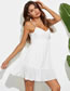Fashion White Bubble Grace Halter Dress