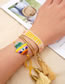 Fashion Mi-b180483 Rice Bead Woven Eye Palm Fringe Bracelet