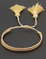 Fashion Mi-b180483 Rice Bead Woven Eye Palm Fringe Bracelet
