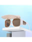 Fashion Sand Black Ash Pc Sun Protection Goggles Brim Sunglasses