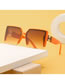 Fashion Orange Tea Grey Pc Square Large Frame Sunglasses