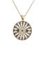 Fashion 1# Bronze Zirconium Heart Eye Necklace
