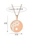 Fashion Rose Gold Color Stainless Steel Openwork Gossip Necklace