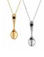 Fashion Silver Color Stainless Steel Spoon Necklace