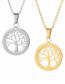 Fashion Gold Color Stainless Steel Tree Of Life Necklace
