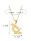 Fashion Gold Color Stainless Steel Microscope Necklace