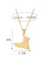 Fashion Silver Color Stainless Steel Boot Necklace
