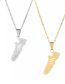 Fashion Gold Color Stainless Steel Sneaker Necklace