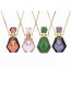 Fashion Green Dongling Semi-precious Amethyst Pink Crystal Perfume Bottle Necklace