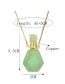 Fashion Green Dongling Semi-precious Amethyst Pink Crystal Perfume Bottle Necklace