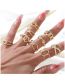 Fashion Three Ring Ring Solid Copper Geometric Hoop Open Ring