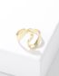 Fashion Love Ring Solid Copper Heart Open Ring