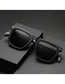 Fashion -1 Matte Black Anti-blue Light Pc Square Large Frame Sunglasses