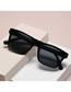 Fashion -1 Sand Black Double Gray Pc Square Large Frame Sunglasses
