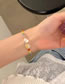 Fashion 2# Alloy Geometric Crystal Beaded Flower Heart Bracelet