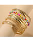 Fashion Gold Alloy Rice Beads Beaded Geometric Bracelet Set