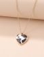 Fashion Checkerboard Heart Necklace Resin Checkerboard Heart Necklace