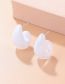 Fashion White Resin Amber Drop Earrings