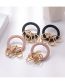 Fashion Rose Gold Color Metal Geometric Hoop Stud Earrings