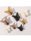 Fashion Large Milk White Frosted Butterfly Gripper
