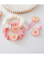 Fashion 4# Peach Pink Hair Ring Resin Peach Wrinkle Headband