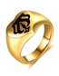 Fashion Black Male Crown Titanium Crown Heart Ring