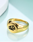 Fashion Golden Female Crown Stainless Steel Crown Ring