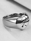Fashion Black Titanium Heart Ring