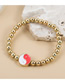 Fashion Watermelon Red Resin Gold Beaded Beaded Oil Tai Chi Bracelet
