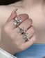 Fashion 01 Star Pearl Ring Alloy Set Zirconium Star Pearl Open Ring