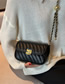 Fashion Yellow Pu Embroidered Thread Lock Flap Crossbody Bag