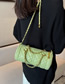 Fashion Green Pu Rhombus Large Capacity Messenger Bag