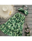 Fashion 【one Size Skirt Only】yellow Green Leaves Solid Color Printed Skirt