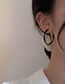 Fashion B Multilayer Round Tube Earrings Alloy Painted C-shaped Earrings